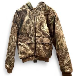 Realtree APX Reversible Work to Hunt Bomber Jacket